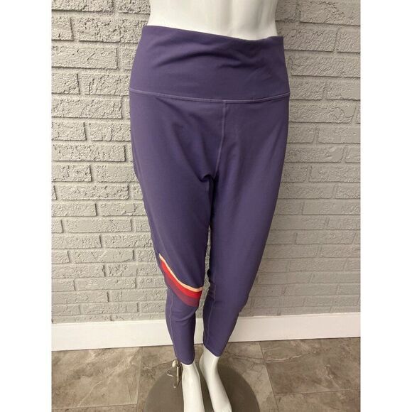 FabFitFun Women Purple Leggings with Stripes Size 2XL - Picture 4 of 8